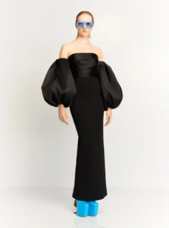 The Carmen Maxi Dress In Black -LARA SALES STORE CARMEN MAXI DRESS OS34012 BLACK 005 R1 scaled