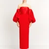 The Carmen Maxi Dress In Red