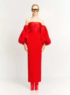 The Carmen Maxi Dress In Red