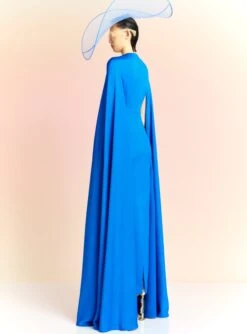 The Elya Maxi Dress In Blue -LARA SALES STORE ELYA MAXI DRESS OS39022 BLUE 072 R1