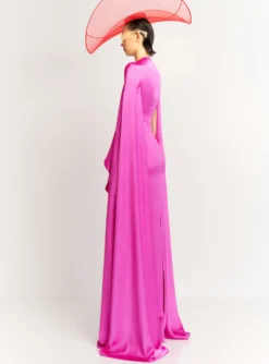 The Elya Maxi Dress In Pink -LARA SALES STORE ELYA MAXI DRESS OS39022 PINK509 205 R1 scaled