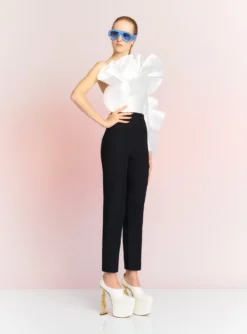 The Hana Jumpsuit In Cream And Black