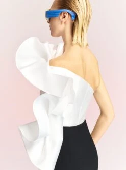 The Hana Jumpsuit In Cream And Black -LARA SALES STORE HANA JUMPSUIT OS39027 CREAM BLACK 210 R1