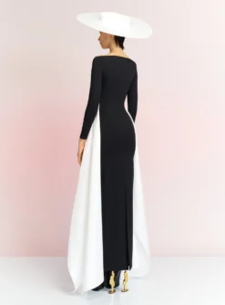 The Irma Maxi Dress In Black And Cream -LARA SALES STORE IRMA MAXI DRESS OS39020 BLACK CREAM 149 R1 scaled