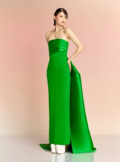 The Kinsley Maxi Dress In Bright Green
