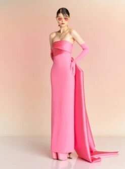 The Kinsley Maxi Dress In Rose Pink -LARA SALES STORE KINSLEY MAXI DRESS OS29055 ROSEPINK 034 R1