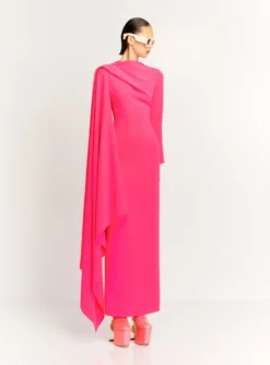 The Lydia Maxi Dress In Ultra Pink