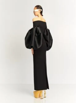 The Mora Maxi Dress In Black -LARA SALES STORE MORA MAXI DRESS OS39021 BLACK 126 R1