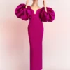 The Mora Maxi Dress In Fuchsia