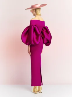 The Mora Maxi Dress In Fuchsia -LARA SALES STORE MORA MAXI DRESS OS39021 FUCHSIA 134 R1 scaled