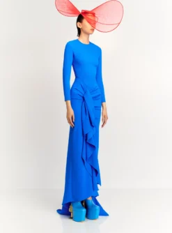 The Nia Maxi Dress In Blue -LARA SALES STORE NIA MAXI DRESS OS39023 BLUE 043 R1 scaled