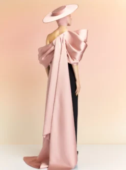 The Raye Maxi Dress In Oyster And Black -LARA SALES STORE RAYE MAXI DRESS OS39012 OYSTER BLACK 078 R1 scaled