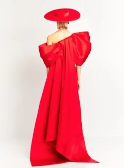 The Raye Maxi Dress In Red -LARA SALES STORE RAYE MAXI DRESS OS39012 RED 033 R1