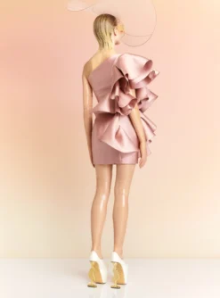 The Rio Mini Dress In Oyster -LARA SALES STORE RIO MINI DRESS OS39028 OYSTER 156 R1 scaled