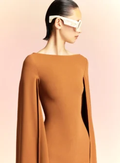 The Sadie Maxi Dress In Caramel -LARA SALES STORE SADIE MAXI DRESS OS35009 CARAMEL 310 R1 scaled