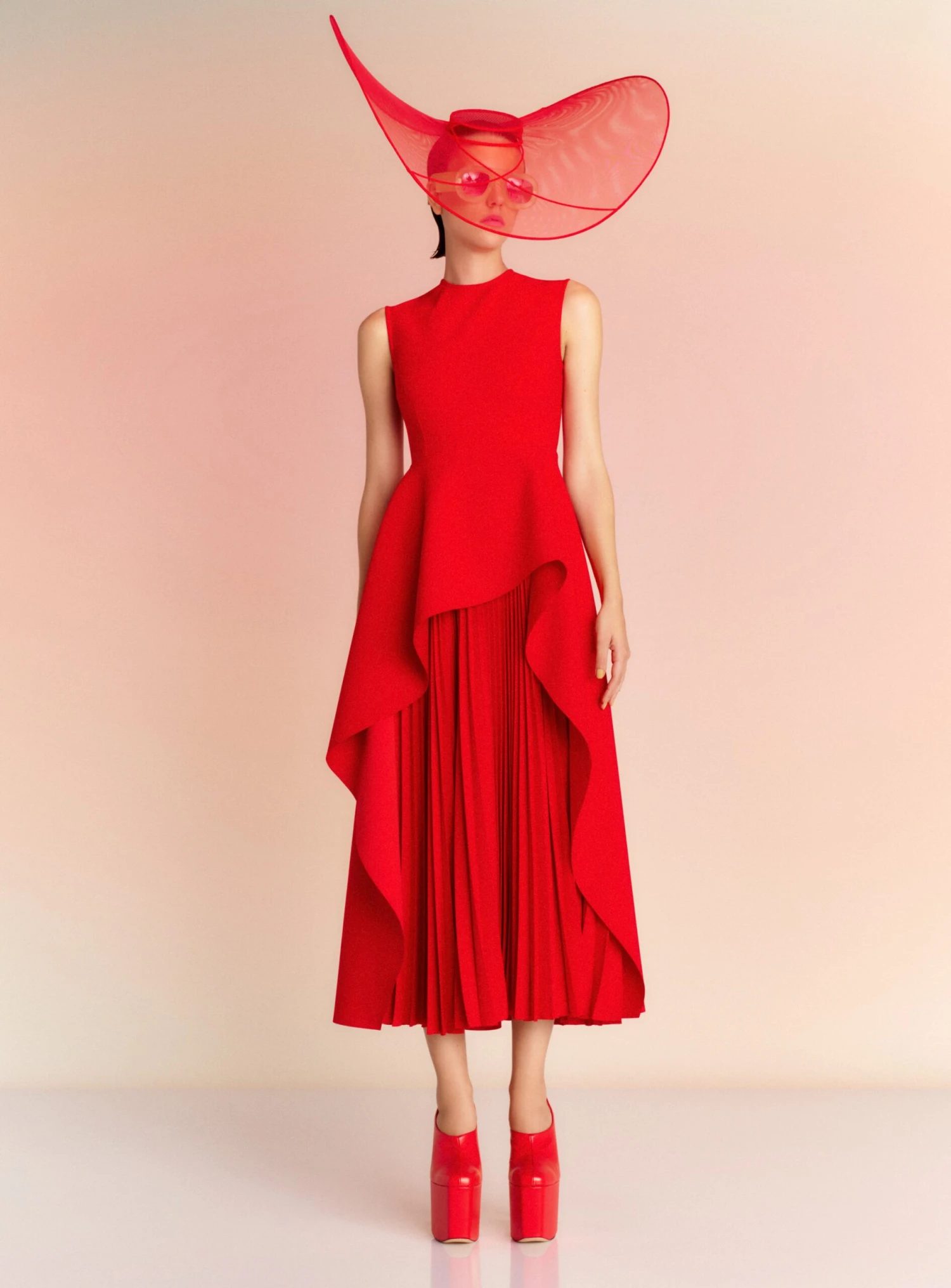 The Severny Midi Dress In Red 3 The Severny Midi Dress In Red - Image 3