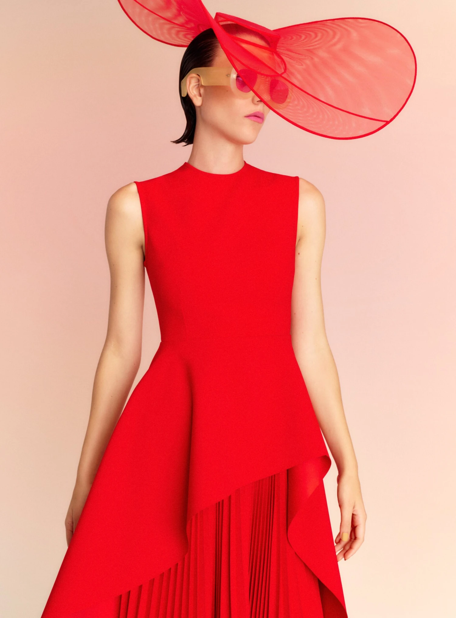 The Severny Midi Dress In Red 2 The Severny Midi Dress In Red - Image 2