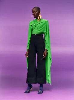 The Karli Bodysuit In Bright Green