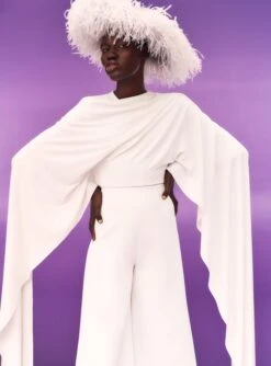 The Karli Bodysuit In Cream 9 The Karli Bodysuit In Cream -LARA SALES STORE SOLACE LONDON OS30006 KARLI BODYSUIT WINTER WHITE 5