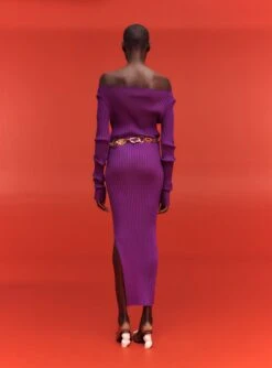 The Loren Maxi Dress In Purple -LARA SALES STORE SOLACE LONDON OS30011A LOREN MAXI DRESS PURPLE 2