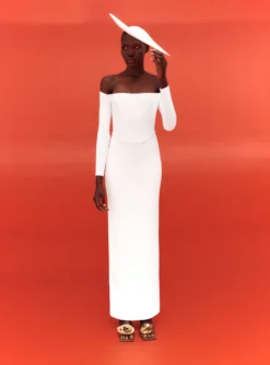 The Kae Maxi Dress In Cream 11 The Kae Maxi Dress In Cream -LARA SALES STORE SOLACE LONDON OS30028 KAE MAXI DRESS WINTER WHITE 1 scaled