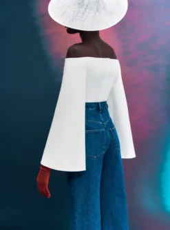 The Asten Top In Cream 6 The Asten Top In Cream -LARA SALES STORE SOLACE LONDON OS30031 ASTEN TOP WINTER WHITE 3 scaled