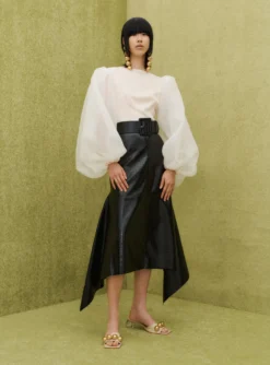 The Sienna Top In Ivory -LARA SALES STORE SOLACE LONDON OS31049 SIENNA TOP IVORY 1 scaled