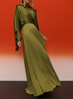 The Henley Skirt In Sweet Pea Green -LARA SALES STORE SOLACE LONDON OS31052 HENLEY SKIRT SWEET PEA GREEN 3 scaled