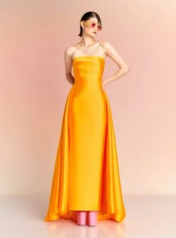 The Tiffany Maxi Dress In Mustard