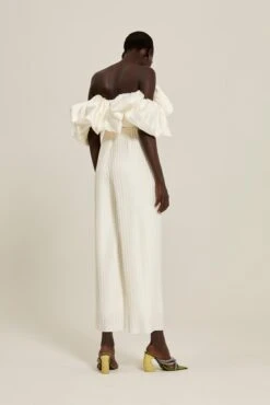 The Zoya Trouser In Cream -LARA SALES STORE solace london os2055 zoya white back 2 2