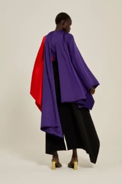 The Ali Top In Colour Block Purple -LARA SALES STORE solace london os23066a ali colour block purple back 2 1