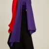 The Ali Top In Colour Block Purple