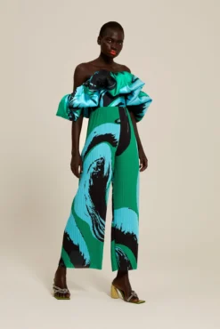 The Zoya Trouser In Newton Green