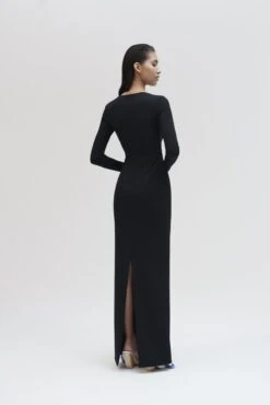 The Marlie Maxi Dress In Black -LARA SALES STORE solace london os26021 marlie black back 2