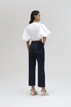 The Pia Top In White -LARA SALES STORE solace london os26048 florrie deep indigo back 2 5affdb1b 628b 44f0 922a e26f41acd4cb