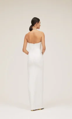 The Danette Dress In Cream -LARA SALES STORE solace london os27026 danette white back 4