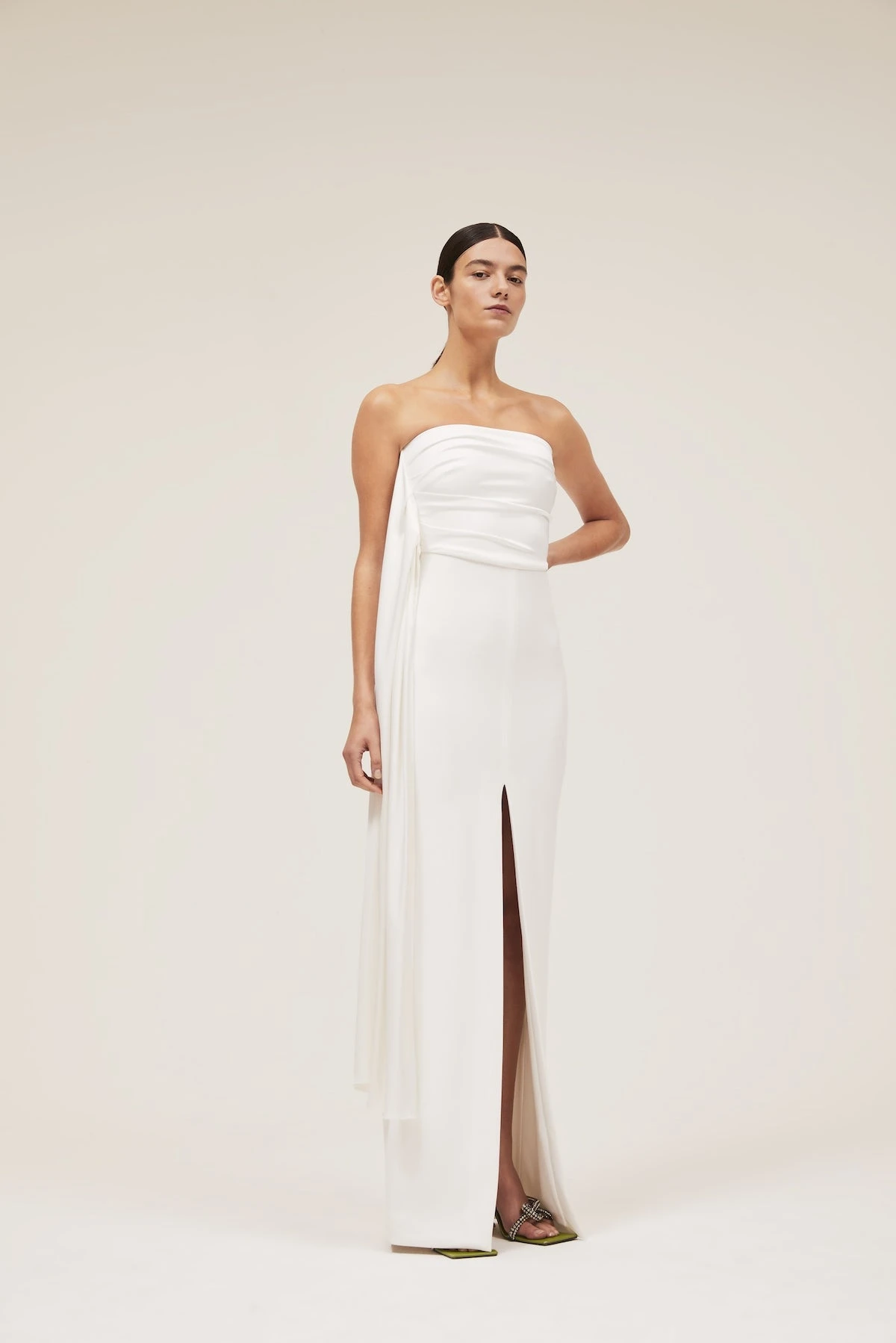 The Harlow Dress In Cream 1 The Harlow Dress In Cream