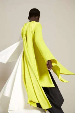 The Ella Dress In Colour Block Sulphur -LARA SALES STORE solace london os29014a ella colour block sulphur back 5 1